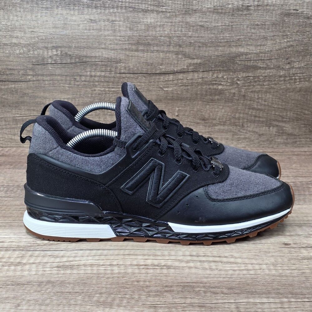New Balance New Era x 574 Men’s Sz 10 Black Gray Shoes MS574NE READ DESCRIPTION